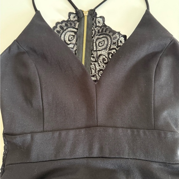 Windsor Black Spaghetti Strap Dress NWT - Picture 10 of 11